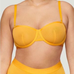 CUUP The Balconette Mesh Bra, Marigold 32G